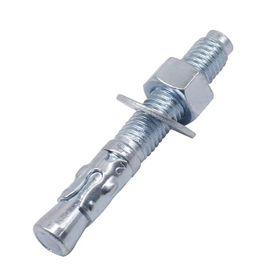 1/2" x 3" Wedge Anchor, for Cement and Concrete only, zinc-Plated Carbon Steel Screws and lag Bolts （10 pcs