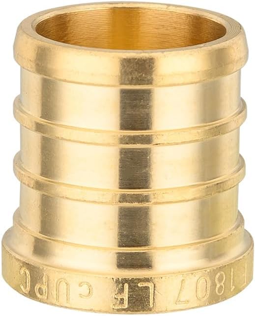 (Pack of 25) EFIELD Pex Plug 1-inch End Cap Brass Crimp Fittings, ASTM F1807,(PEX1807329-25PCS)