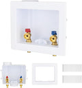 1-Pack GUOFIS Washing Machine Outlet Box,1/2 Inch PEX Crimp Inlet x 3/4 Inch MHT Outlet, Laundry Washer Box(Center Drain)