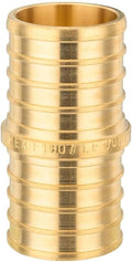 (Pack of 200) EFIELD Pex Barb Crimp Brass Fittings 1-Inch x 1-Inch Straight Couplings, ASTM F1807, UPC Certified (200),(PEX1807010-200PCS)