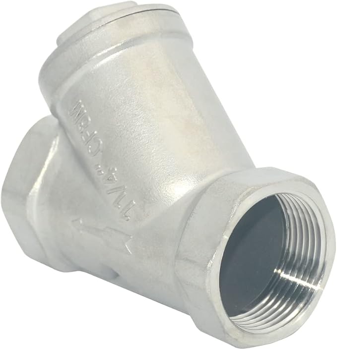 1-1/4" WYE Strainer Mesh Filter Valve,800WOG Y-Spring NPT Female Check Valve,Stainless Steel SS316 CF8M
