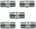 3/8" NPTF Male x 1/4" NPTF Male Hex Nipple Fitting Joiner/Adapter Union for Pipe Thread (5-PACK) | 5404-06-04