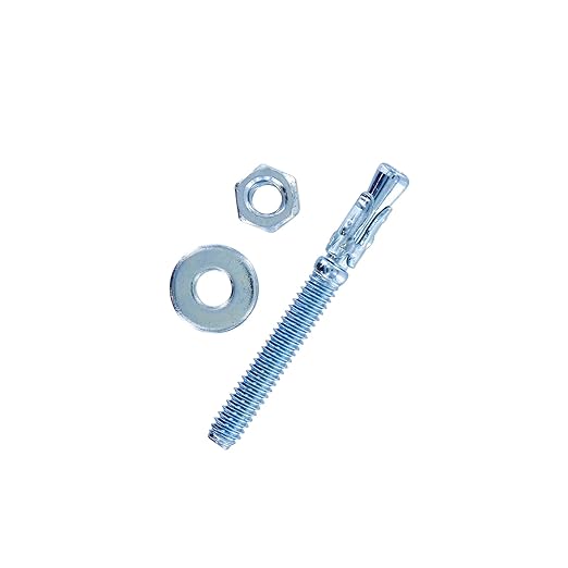 Conquest 1/4" x 2-1/4" Zinc Wedge Anchors (Box of 100) – High Performance Concrete Anchors – Rust Resistant Zinc Plating for Dry Interior Environments – Heavy Duty Fastener for Concrete