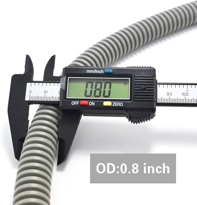 Dishwasher Drain Hose with ID 0.94 inch Elbow, 6 FT Flexible Dishwasher Discharge Hose with Clamps, Trim to Fit 5/8 Inch, 7/8 Inch, or 1 Inch OD Outlets