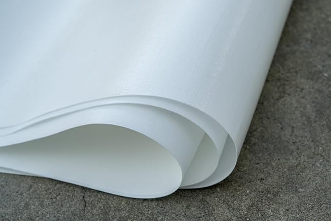 Whitecap - Woven Crawl Space Vapor Barrier - 12 Mil (4' x 200'), Thick Woven sheeting, Drop Cloth Moisture Barrier Covering for Crawl Space Encapsulation, Heavy Duty Polyethylene, White