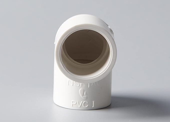 Rainbow Dream 2 Inch 90 Degree PVC Pipe Elbow - 3 Pack, White