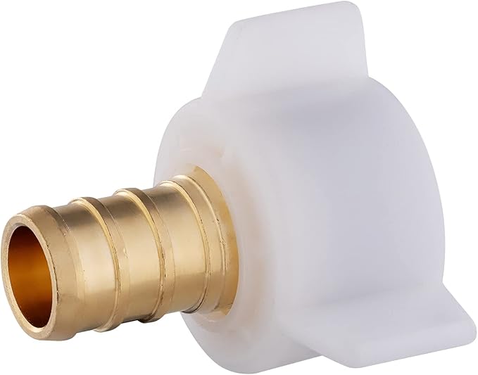 (Pack of 2) EFIELD Pex 3/4" Pex x 3/4" Female NPT Swivel Adapter Brass Barb Crimp Fittings,(PEX1807203)