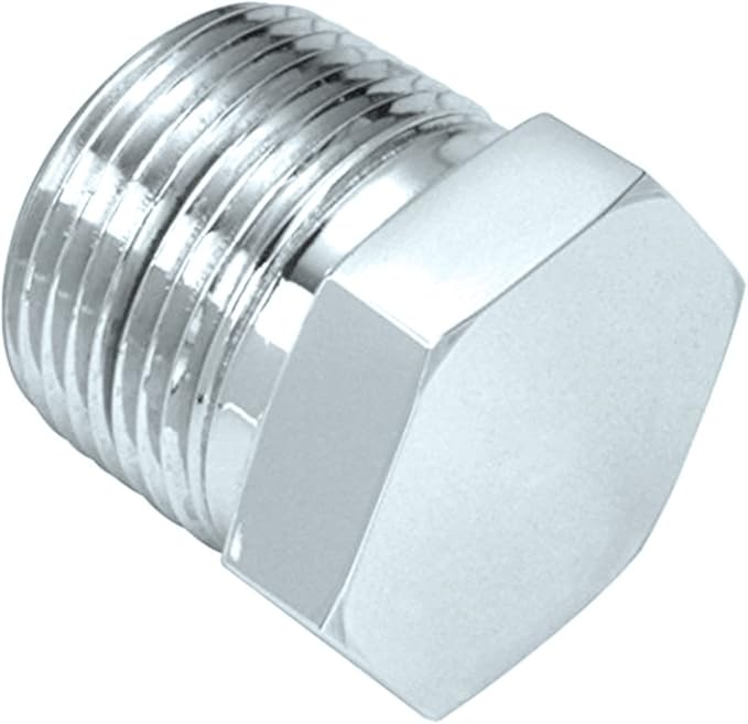 HFS(R) Hex End Plug 3/8" NPT Male, Stainless Steel 304 Pipe Fitting Hex Head, Pack of 1