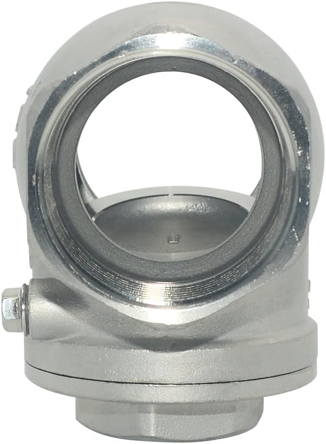 VARMHUS Stainless Steel SS316 Swing Check Valve,NPT Female x Female Thread,WOG 200 PSI PN16 CF8M (1-1/2")