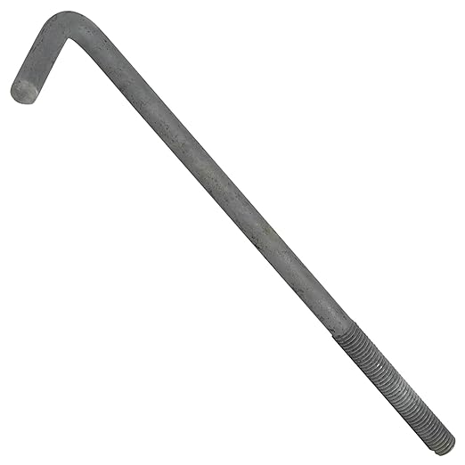 5/8"-11 x 14" L-Bolt Concrete Anchor Bolt - Hot Dip Galvanized by Conquest Fasteners