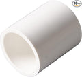 Rainbow Dream 3/4 Inch PVC Coupling Adapter Pipe Fitting (Socket x Socket) - 10 Pack, White