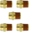 1/2" Push-in Air Brake x 1/2" NPTF Male Brass D.O.T Fitting (5-PACK) | 31868-08-08