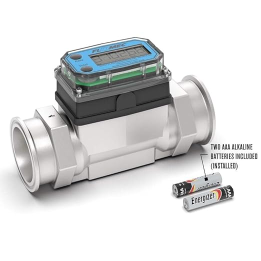 G2 Series High-Temp Turbine Flow Meter, 1-1/2 Inch Pipe Size, 2 Inch Tri-Clamp Fitting (G2S15TH9GMX)