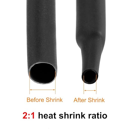uxcell Heat Shrink Tubing, 6"(150mm) Dia 240mm Flat Width 2:1 Rate Shrinkable Tube Cable Sleeve 1m - Black