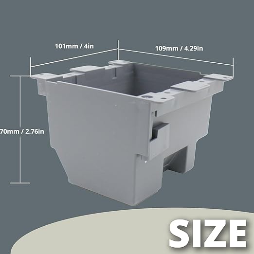 2 Gang Electrical Box,Electrical Outlet Boxes Plastic 26 Cubic inch,Plastic Junction Box for Switches(6 Pack),Double Gang Electrical Box,ETL Tested for Home Improvement