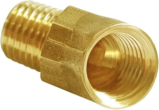 Joywayus 2PCS Brass 45 Degrees Elbow Pipe Fittings 1/8"NPT Male to 1/8"NPT Female Brass Fittings