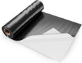 VEVOR 14 Mil Plastic Sheeting Heavy Duty 10' x 100', Thick Plastic Sheeting Roll, Plastic Drop Cloth Painters Tarp Covering for Crawl Space Vapor Barrier, Black and White Double-Sided, Multi-Purpose