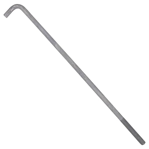 1"-8 x 36 L-Bolt Concrete Anchor Bolt - Hot Dip Galvanized by Conquest Fasteners