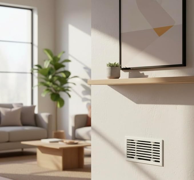 Premium 10" X 4" [Duct Opening] Linear Aluminum Bar Return Air Grille - White - White [Outer Dimensions: 12" W x 6" H] – for Ceiling, Wall Use