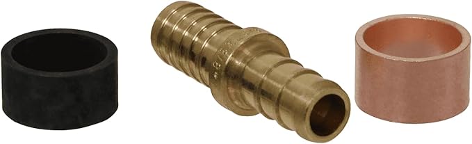 XFITTING 3/8 Inch Pex x 3/8 Inch PB (polybutylene) Slicing coupling with ring, Repair Kit, 31-2-2=10XX, 10 Pieces
