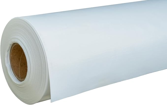 Whitecap - Crawl Space Vapor Barrier - 12 Mil (12' x 100'), Thick Plastic sheeting, Drop Cloth Moisture Barrier Covering for Crawl Space Encapsulation, Heavy Duty Polyethylene, White Woven Sheeting