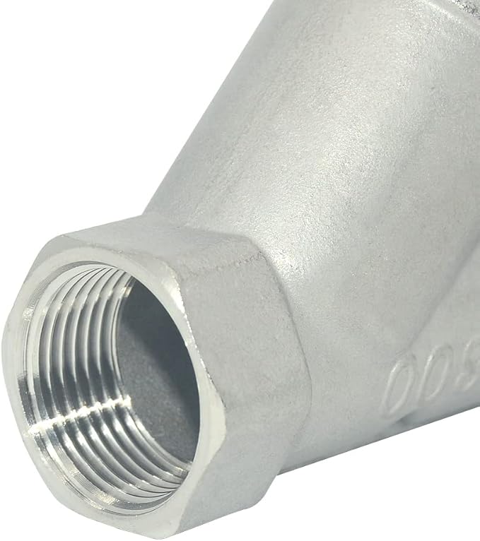 3/4" WYE Strainer Mesh Filter Valve,800WOG Y-Spring NPT Female Check Valve,Stainless Steel SS316 CF8M