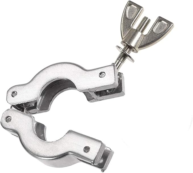 SHERICH KF50 Flange Size NW-50 Aluminum Wing Nut Clamp with O-shaped Aluminum Core Ring Fluororubber Ring Kit, Vacuum Connector (KF-50)