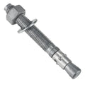 3/4 x 6-1/4 inch Wedge Concrete Anchors kit Galvanized Carbon Steel, Expansion Screw Bolt Heavy Duty Fasteners for Masonry Concrete (Pack of 5)