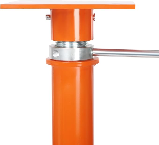 Adjustable Jacking Post, 12000lbs Load-Bearing Capacity Floor Jacks Adjustable Height 37-61in House Jack for Construction, Bridge Construction, Maintenance, Home Decoration(Orange)
