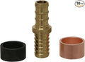 XFITTING 3/8 Inch Pex x 3/8 Inch PB (polybutylene) Slicing coupling with ring, Repair Kit, 31-2-2=10XX, 10 Pieces