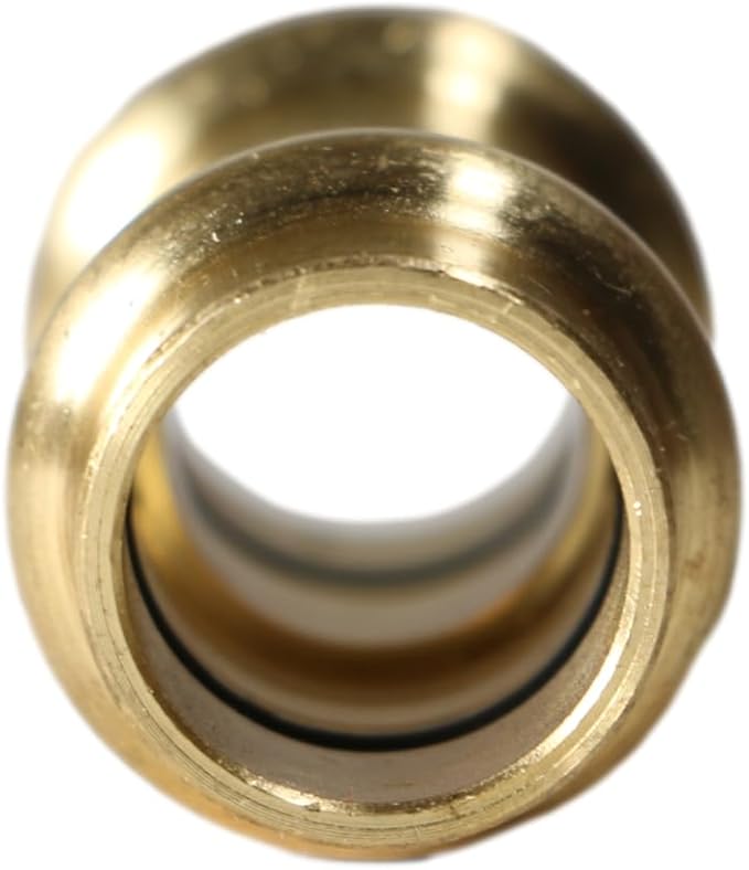 XFITTING 1/2 inch x 1/2 inch Press Coupling, Brass, 5 Pieces