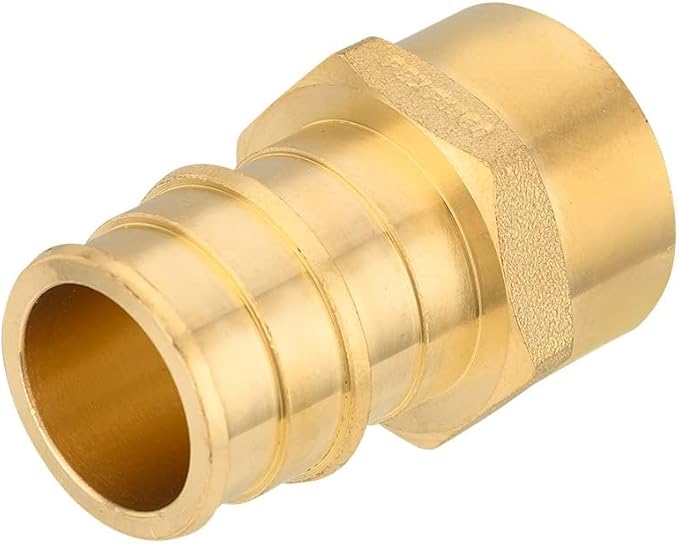 (Pack of 100) EFIELD Pex A Full Flow Expansion Brass Fittings 1 inch x 3/4 inch Female NPT Adapter, ASTM F1960 For Pex-A Tubing Pipe Only,(PEX1960136-100PCS)