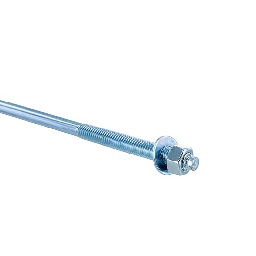 Conquest 1/2" x 10" Zinc Plated Wedge Anchors (Box of 25) – High Performance Concrete Anchors – Rust Resistant Zinc Plating for Dry Interior Environments – Heavy Duty Fastener for Concrete