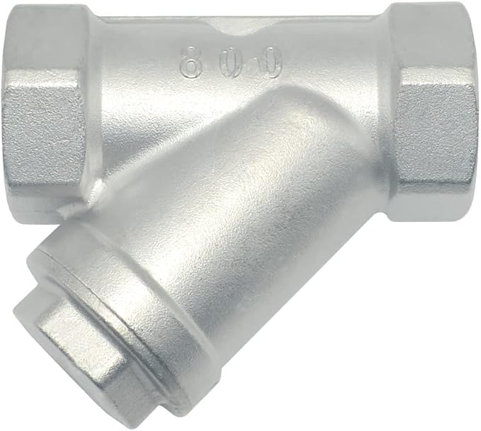 1" WYE Strainer Mesh Filter Valve,800WOG Y-Spring NPT Female Check Valve,Stainless Steel SS316 CF8M