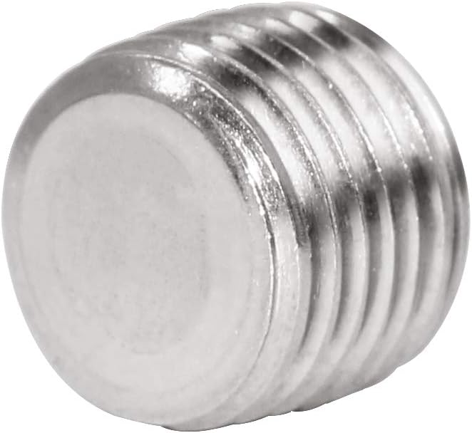 JoyTube 3/4" NPT Pipe Plug Male Thread Stainless Steel Fitting Countersunk Internal Hex Head(Pack of 3)