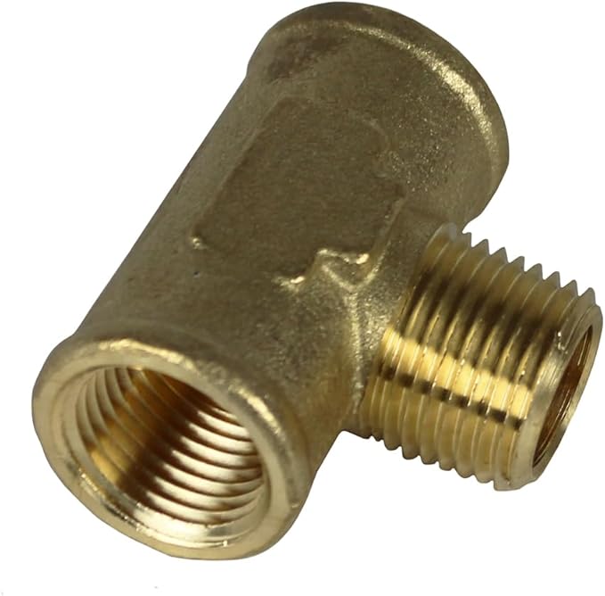 Male Branch Tee 1/2" Male By 1/2" Female NPT Brass Union Tee Connector 10-Pack