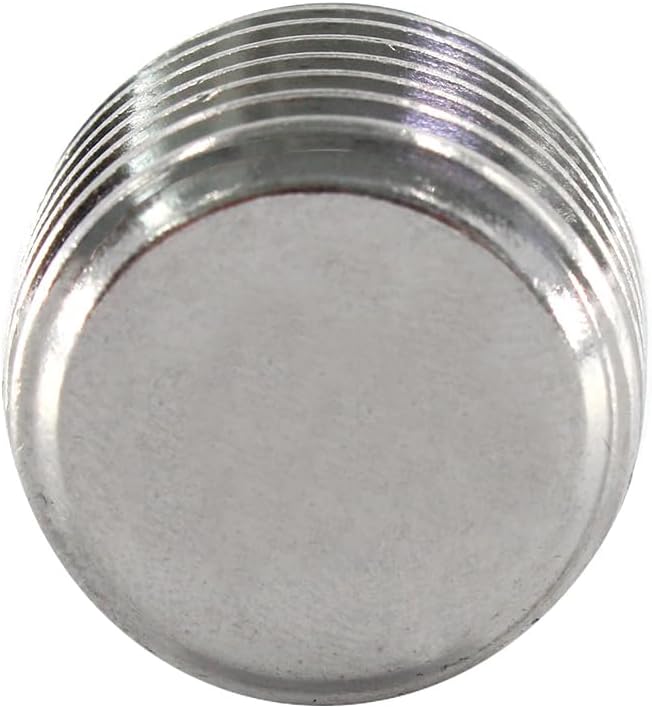 Stainless Steel Pipe Fitting 1/2" NPT Hexagonal Countersunk Male Thread Pipe Plug, 3PCS