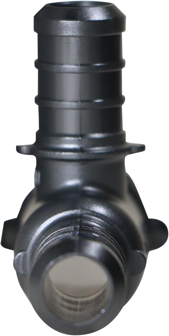 XFITTING Poly Pex B Barb Crimp 3/4 X 1/2 X 1/2 Pex B Tee, Poly Alloy, 10 Pieces