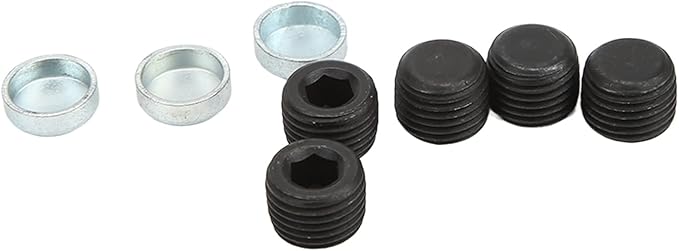 Engine Freeze Plug Kit Brass Freeze Frost Expansion Plug Parts MPE-100BR Compatible with Chevy Small Block 283ci 305ci 327ci 350ci 1957-1997