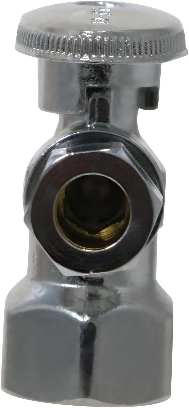 XFITTING 1/2 Inch Female NPT x 3/8 Inch OD Compression Angle Ball Valve, 30-1-5=2XX, 2 Pieces