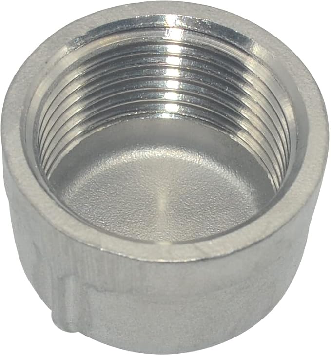 1" Cap,NPT Female Threaded Cast Pipe Fitting,Stainless Steel 304