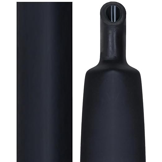 4 FT Diameter 1-1/2 Inch 1.5 in 3:1 Heat Shrink Tubing Dual Wall Adhesive Lined Marine Grade Electrical Cable Heat-Shrink Insulation Wrap Tube Black