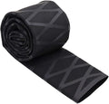 QBGTFAK15MM X-Tube Heat Shrink Sleeve Tubing for Rod Handle Cork Non Slip Waterproof Insulation 1 Meter Black (Black, 15mm)