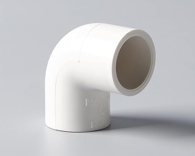 Rainbow Dream 1-Inch 90 Degree PVC Pipe Elbow - 10 Pack, White