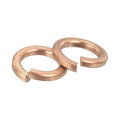 uxcell 120 Pcs Spring Lock Washer, M4 Split Lock Washer Assortment Copper Lock Washers for Screws Bolts Nuts