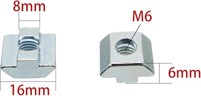 Iverntech 4 pcs Black Corner Bracket for 3030 Aluminum Extrusion Profile, 4 Hole Inside Strong Support Corner Brackets Gusset with 16Pcs M6 Screws + 16Pcs M6 T Nuts