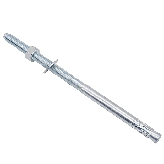 1/2" x 10" Wedge Anchor, for Cement and Concrete only, zinc-Plated Carbon Steel Screws and lag Bolts （ 10 pcs