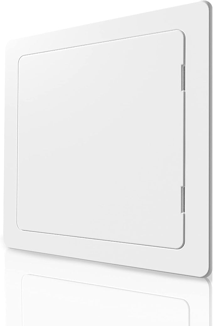 Access Panel for Drywall - 8x8 inch - Wall Hole Cover - Access Door - Plumbing Access Panel for Drywall - Heavy Durable Plastic White