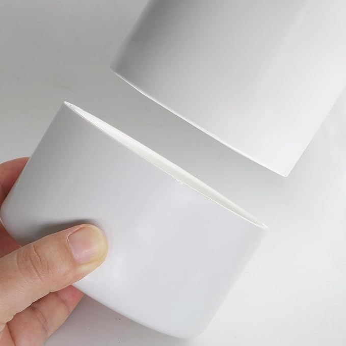 SCH40 PVC Cap 3 Inch - Fit Standard 3" SCH40 PVC Pipes (OD Approx. 3.5"), Zernmiarder Furniture Grade Pipe Caps, White Pipe Cover Fittings for Plumbing, DIY, Garden & Furniture - 2 Pcs