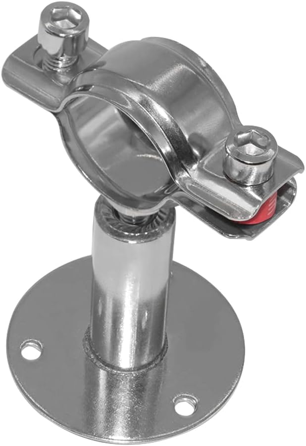 Beduan 2.25 Inch Stainless Steel Pipe Support Wall Ceiling Mount Strap Clamp Adjustable Bracket Holder for PVC Metal Water Tube Fitting (Range 57-61mm/2.24"-2.40", Height:100mm-200mm)